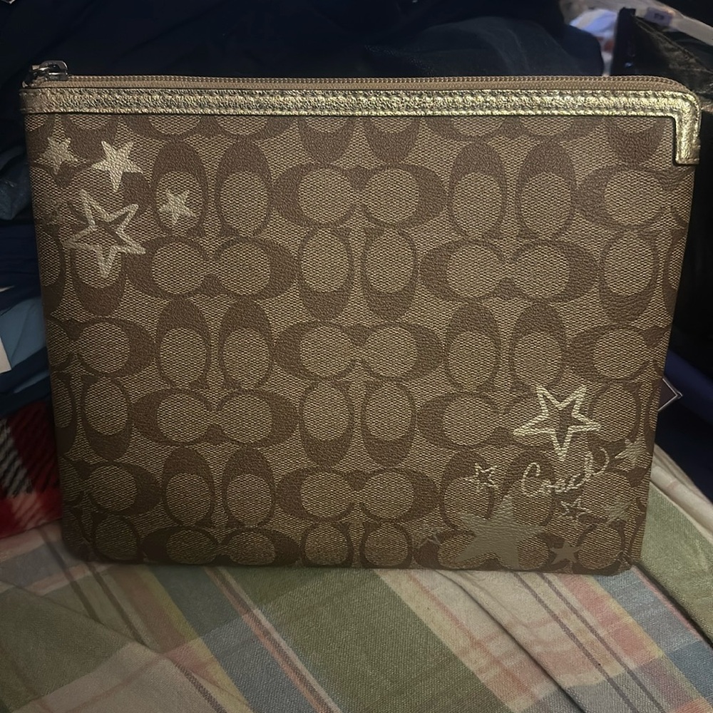 Coach IPad carry case